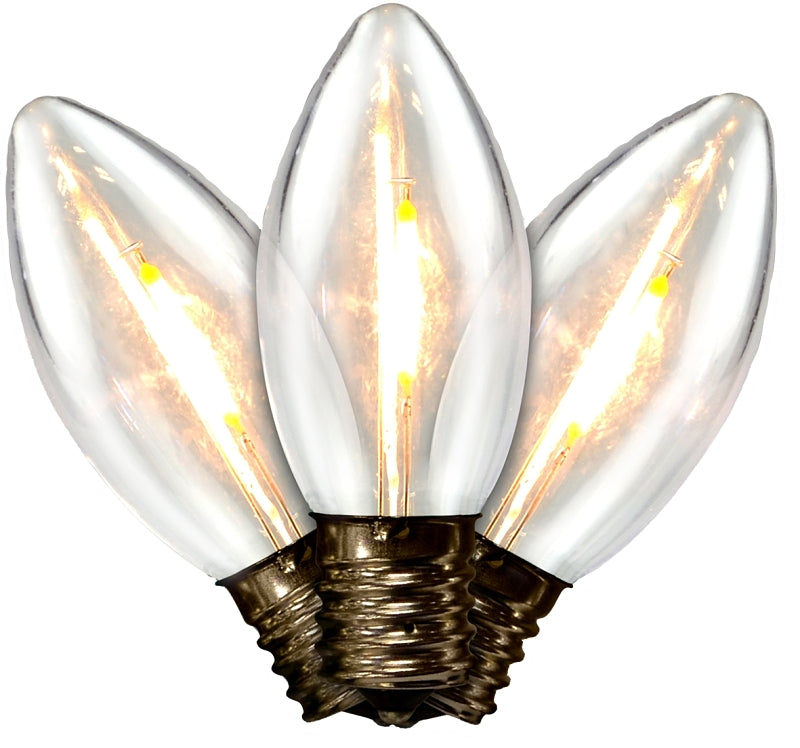 Holiday Bright Lights BU25FLDSC9-TWW Light Bulb, 0.6 W, Intermediate (E17) Lamp Base, LED Lamp, Warm White Light