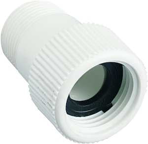 Orbit 53364 Hose-To-Pipe Adapter, 3/4 x 3/4 in, MNPT x FHT, PVC, White