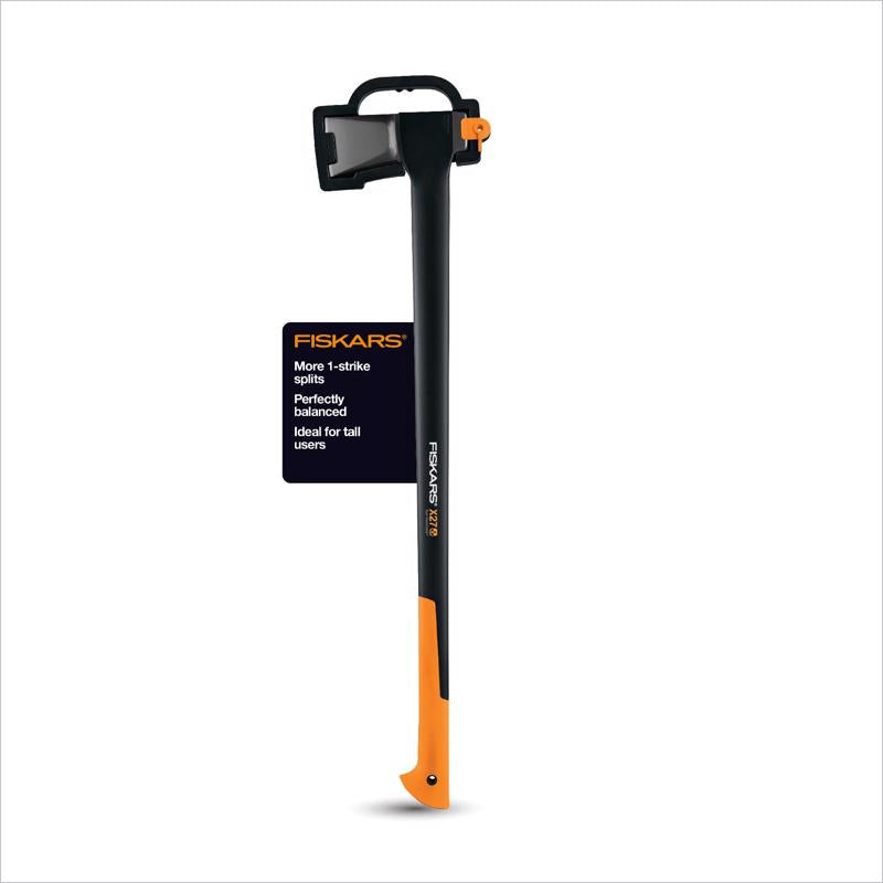 Fiskars X27 6.3 lb Single Bit Splitting Axe Fiberglass Handle