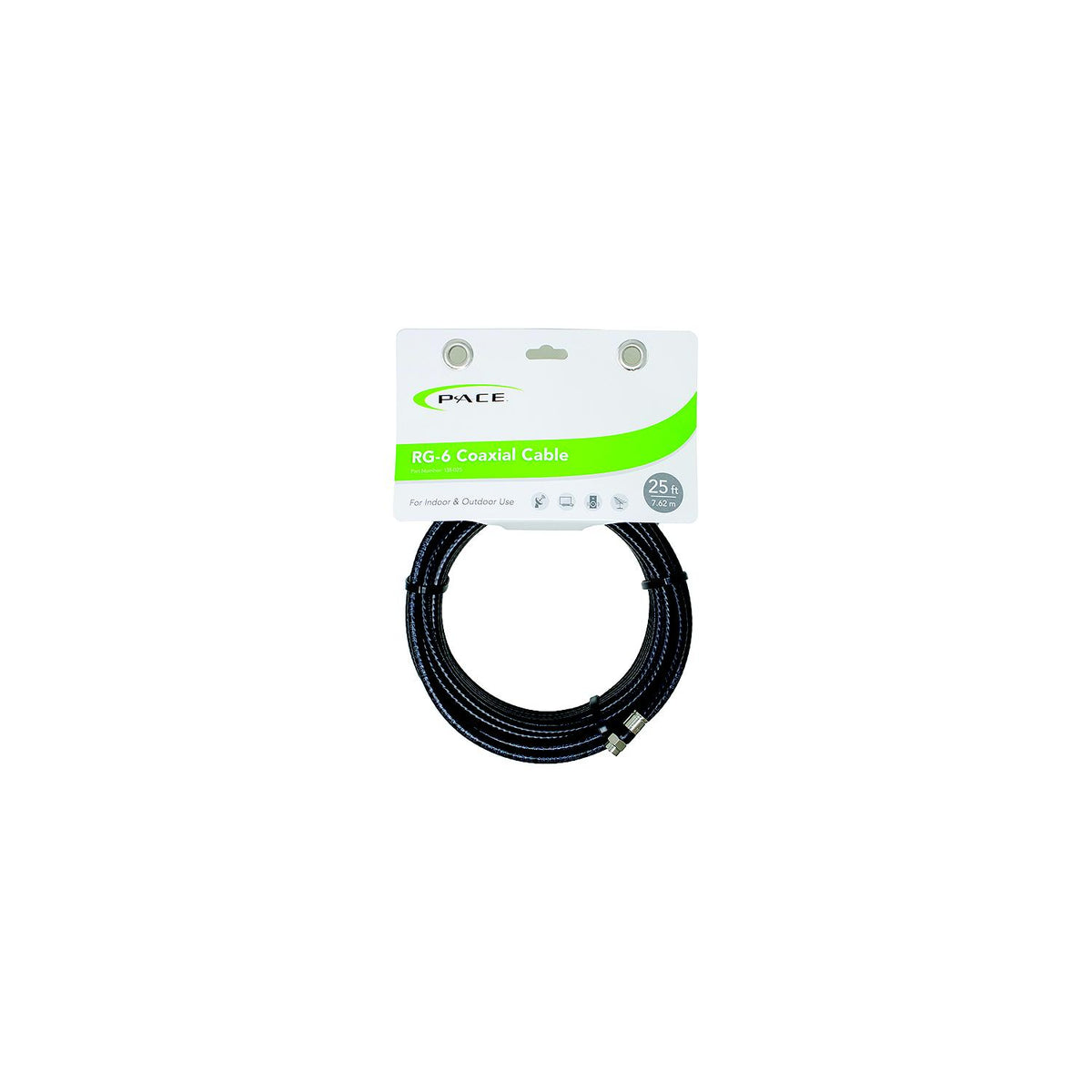 Pace 138025 RG-6 Coaxial Cable, 25'