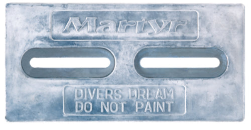 Martyr CMDIVERMINI Hull Anode 6 x 4" x 1/2", Aluminum