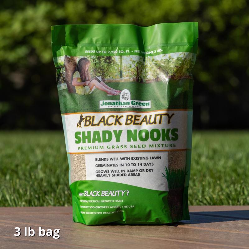 Jonathan Green Black Beauty Shady Nooks Mixed Full Shade Grass Seed 3 lb