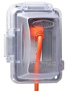 Bell Outdoor MM2420C 2 Gang Box Cover, 3.07 in L, 5.43 in W, Polycarbonate, Clear