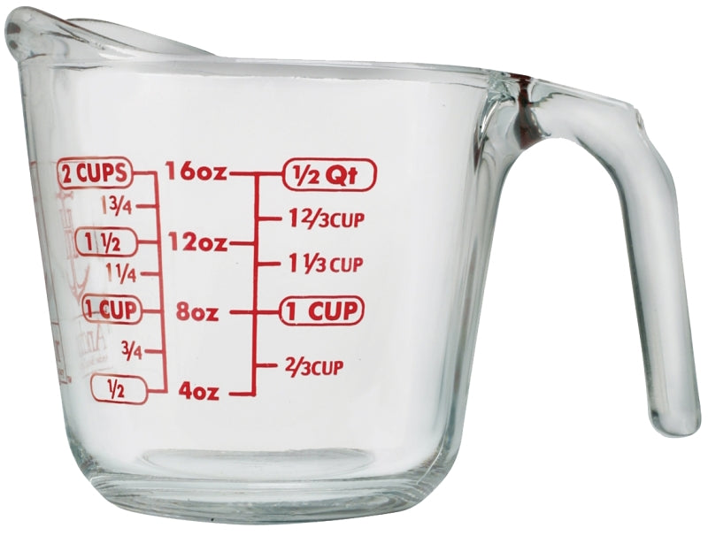 Anchor Hocking 551770L13 Measuring Cup, Clear, Pack of 4