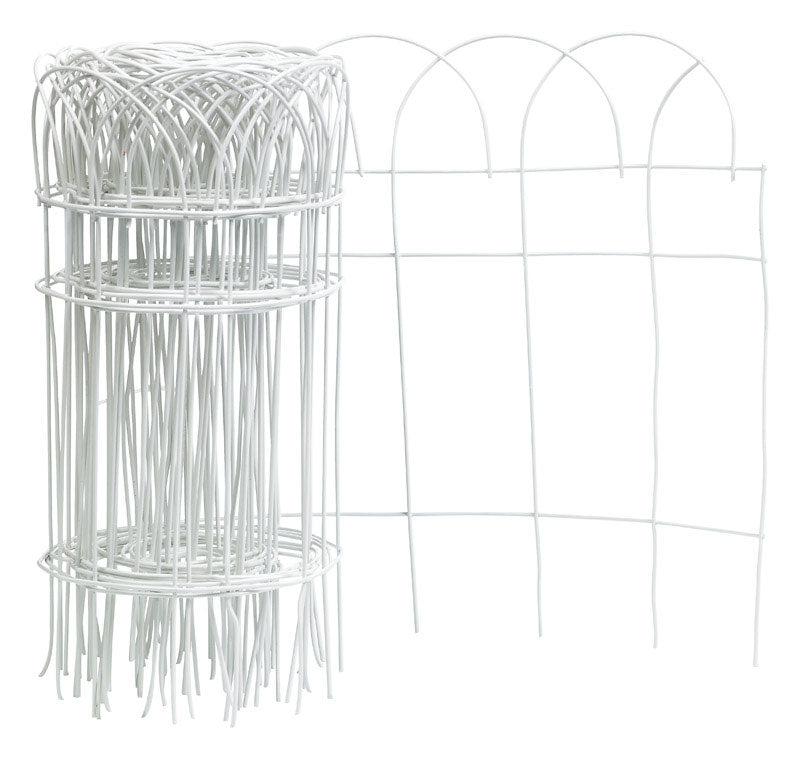 Panacea 20 ft. L X 14 in. H PVC White Scroll Garden Edging, Pack of 6