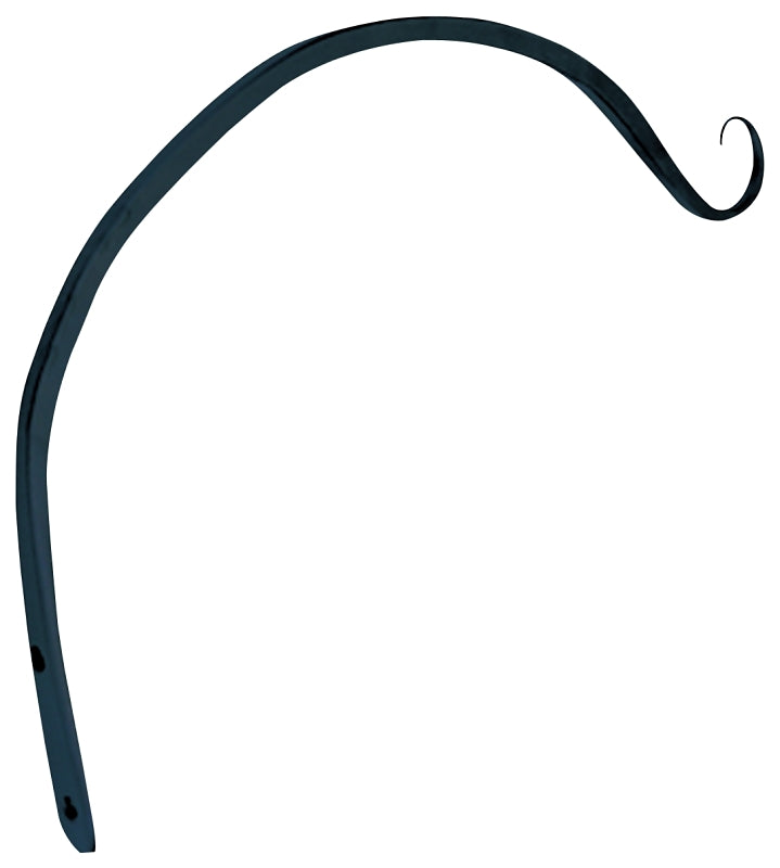 Landscapers Select GF-3041 Hanging Plant Hook, 12 in L, Steel, Black, Powder-Coated, Wall