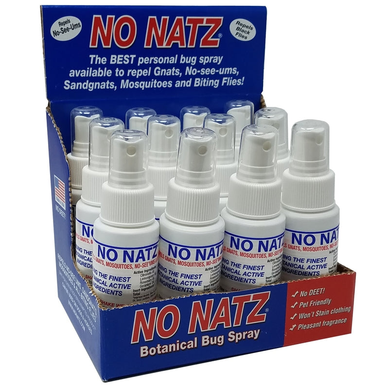 No Natz Organic Insect Repellent Liquid For Variety of Insects 2 oz, Pack of 12