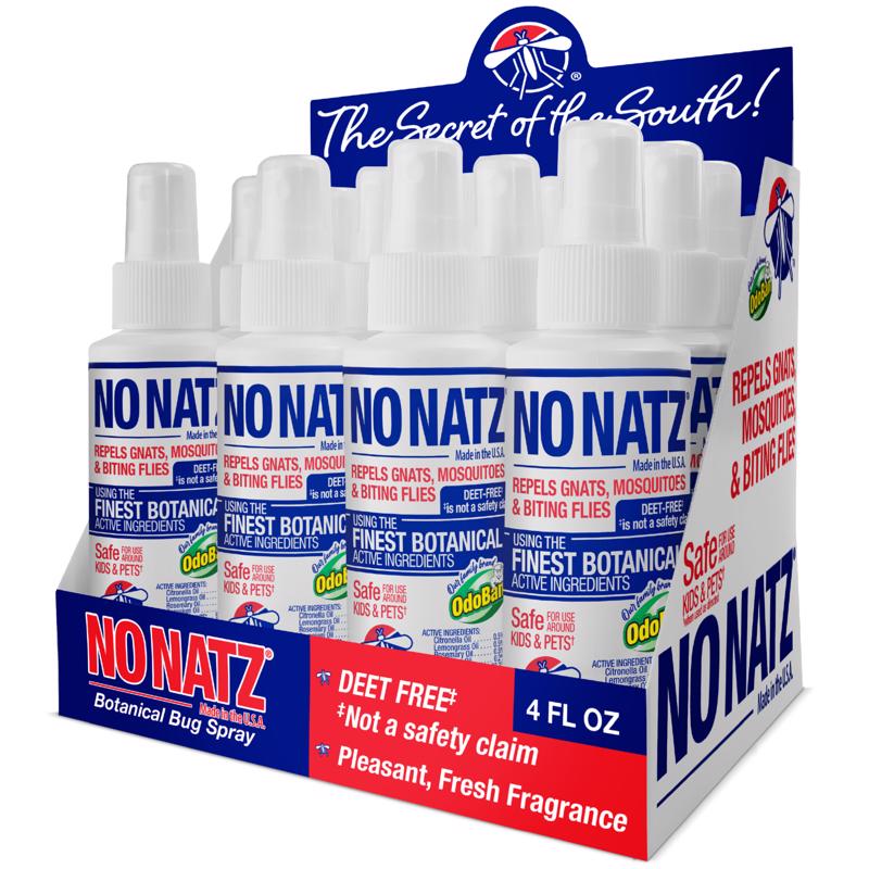 No Natz Organic Insect Repellent Liquid For Variety of Insects 4 oz, Pack of 12