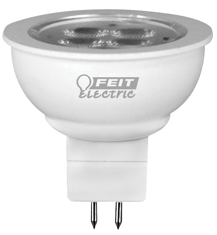Feit Electric BPLVBAB/830CA LED Bulb, Recessed/Track, MR16 Lamp, 20 W Equivalent, GU5.3 Lamp Base, Clear, Pack of 6