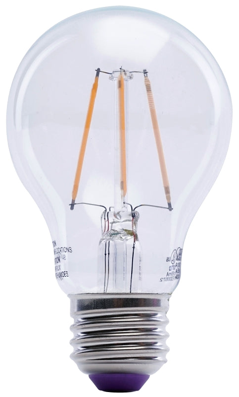 Feit Electric A19/TP/LED LED Bulb, General-Purpose, A19 Lamp, 25 W Equivalent, E26 Lamp Base, Dimmable, Clear, Pack of 6
