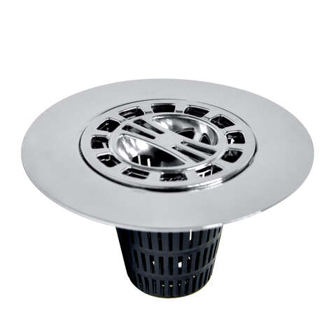 Ace Chrome Plastic/Stainless Steel Hair Catcher Shower Drain Cover