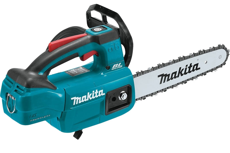 Makita XCU06Z Chainsaw, Tool Only, 18 V, Lithium-Ion, 2 in Cutting Capacity, 10 in L Bar, 3/8 in Pitch, Top Handle