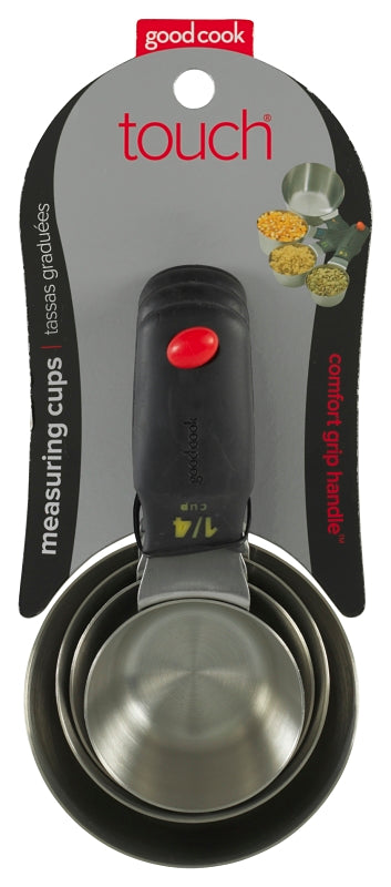 Goodcook 20408 Measuring Cup Set, Stainless Steel, Silver