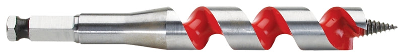 Milwaukee 48-13-0373 Ship Auger Bit, 3/8 in Dia, 6 in OAL, Wide Flute, 5/16 in Dia Shank, Hex Shank