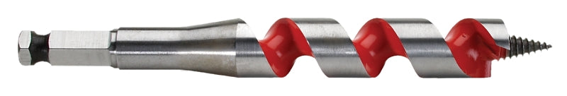 Milwaukee 48-13-0753 Ship Auger Bit, 3/4 in Dia, 6 in OAL, Wide Flute, 7/16 in Dia Shank, Hex Shank