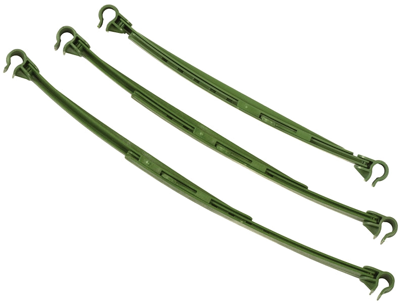 Gardener's Blue Ribbon SAEXP10-14 Stake Arm, 14 in L, Plastic, Green, Pack of 12