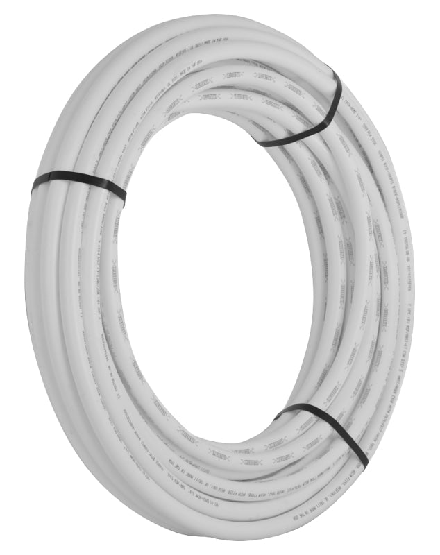 SharkBite U870W100 Pipe Tubing, 3/4 in, 100 ft L, PEX, PEX-B, Polyethylene, White