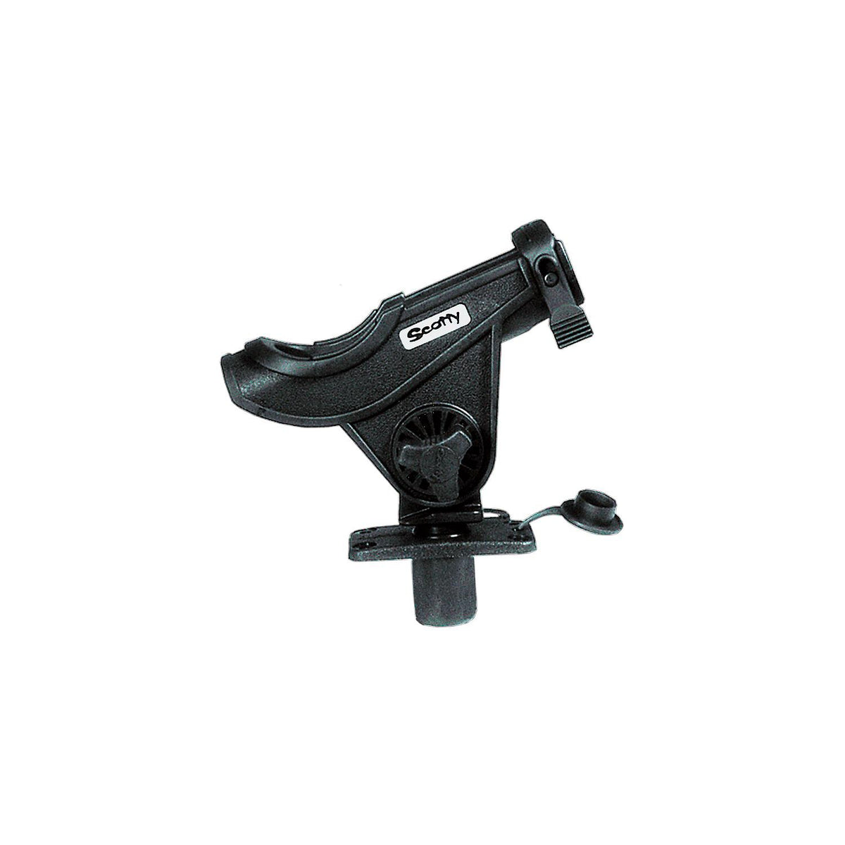 Scotty 281BK Bait Caster/Spinning Rod Holder w/ Flush Mt., Black