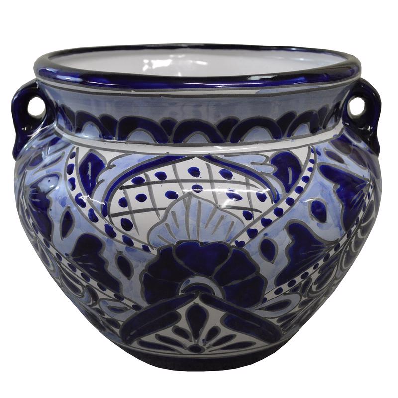 Avera Products Talavera 19 in. H X 10 in. W Ceramic Planter Multicolored, Pack of 2