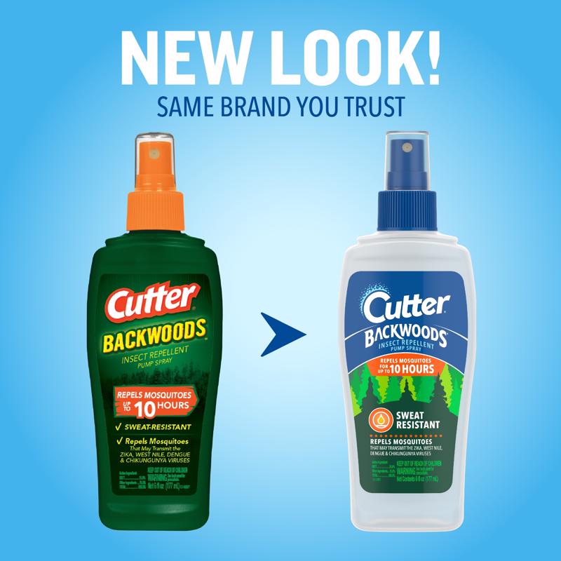 Cutter Backwoods HG-96284 Insect Repellent, 6 fl-oz Bottle, Liquid, Pale Yellow, Alcohol, Deet