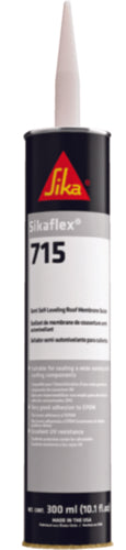 Sika° 649123 Sikaflex 715 Semi Self Leveling Roof Membrane Sealer, 10.1 oz., Black