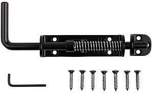 National Hardware N109-214 Slide Bolt, 1-9/16 in Bolt Head, Steel