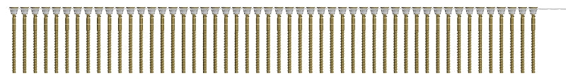 Camo 0395042 Screw, Tan, #9 Thread, 3 in L, Bugle Head, T20 Drive, Steel