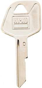 Hy-Ko 11010B67 Key Blank, Brass, Nickel, B67 Key Number, Pack of 10