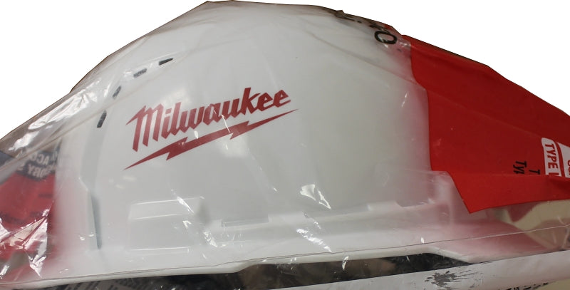 Milwaukee 48-73-1010 Hard Hat with Bolt, White, Class: C