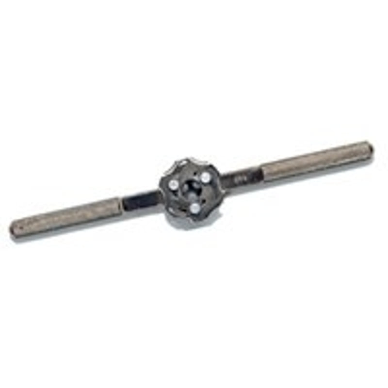 Irwin 12026 Adjustable Die Stock Handle, 1 in Die, Hex, Round Die, Knurled Handle, Steel