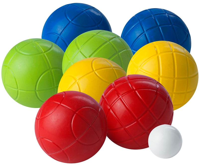 Franklin Sports 50110 Starter Bocce Set, 90 mm Dia, Polyethylene, Green/Red/Yellow