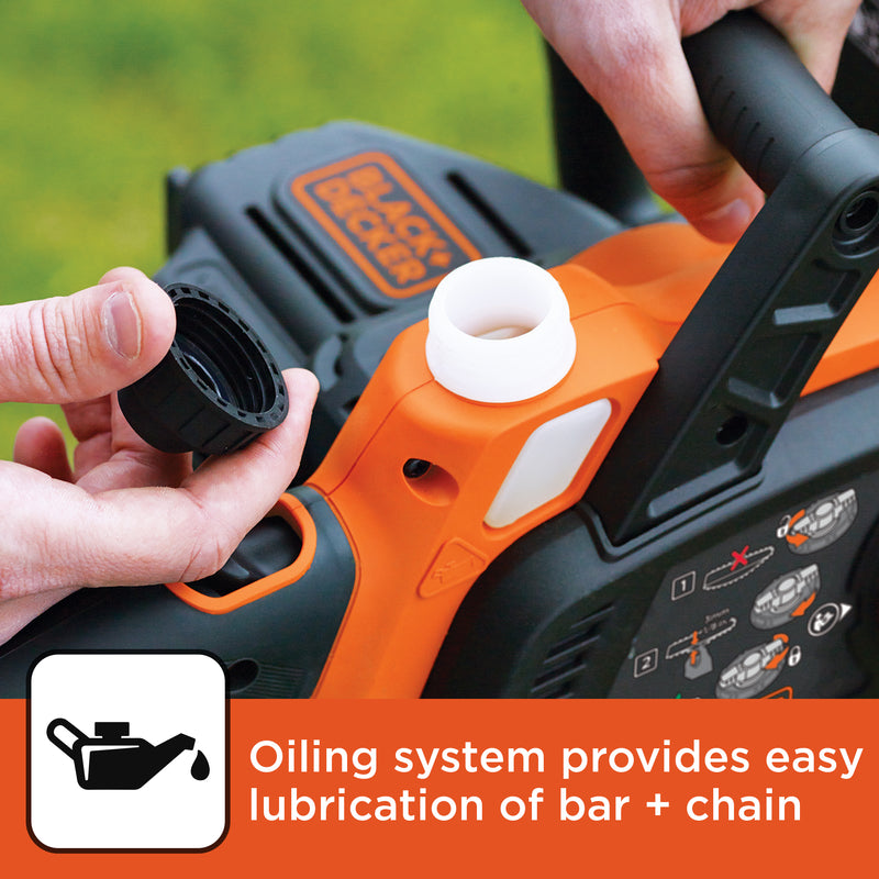 Black+Decker MAX 10 in. 20 V Battery Chainsaw Kit (Battery & Charger)