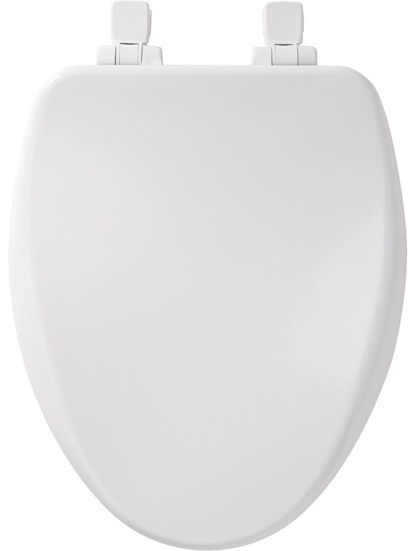 Mayfair 164SLOW 000 Toilet Seat, Elongated, Wood, Easy Clean and Change Hinge