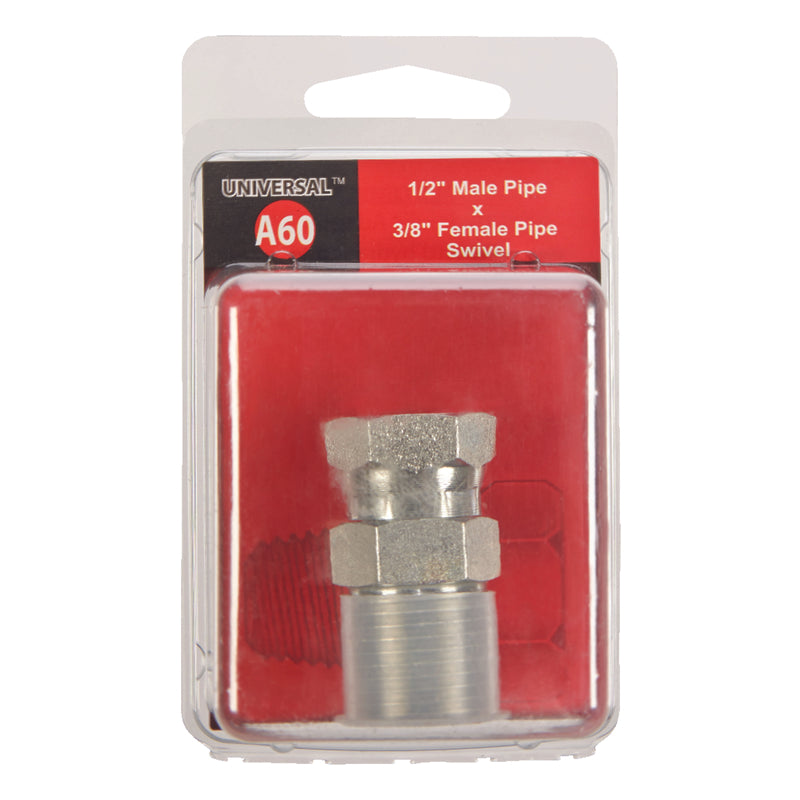 Apache Steel 1/2 in. D X 3/8 in. D Hydraulic Adapter 1 pk