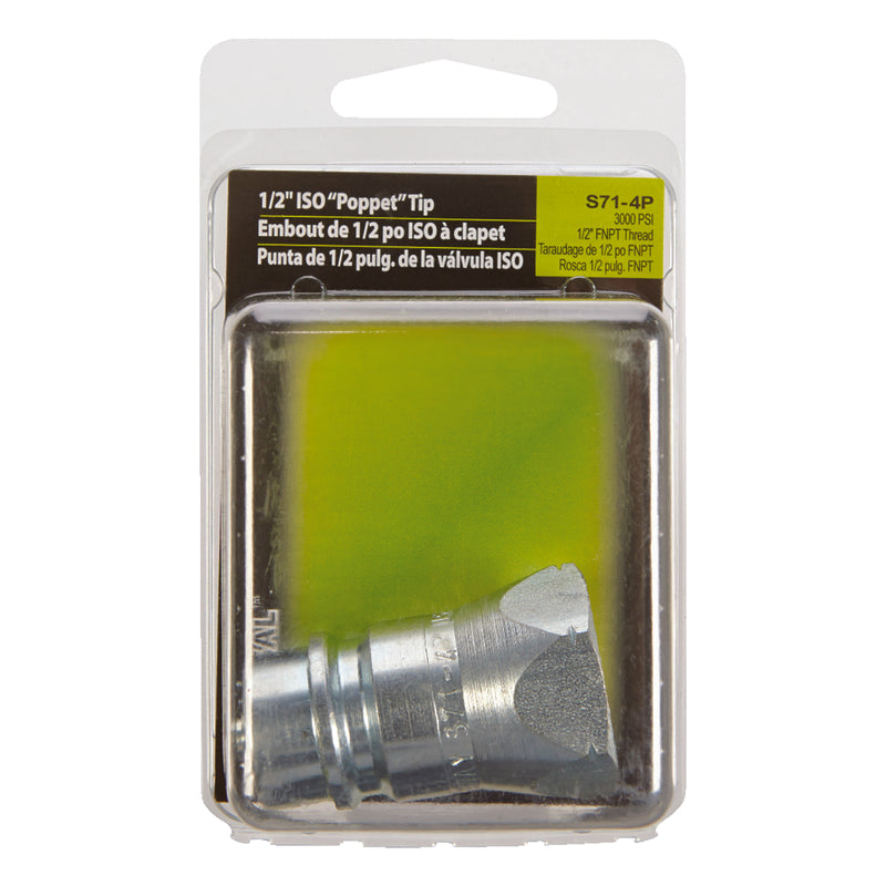 Apache Steel 1/2 in. D X 1/2 in. D Hydraulic Adapter 1 pk