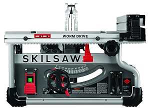 Skilsaw SPT99T-01 Portable Worm Drive Table Saw, 120 VAC, 15 A, 8-1/4 in Dia Blade, 5/8 in Arbor, 5300 rpm Speed