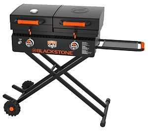 Blackstone Tailgater 1550 Grill and Griddle, 60,000 Btu, 2-Burner, 534 sq-in Primary Cooking Surface