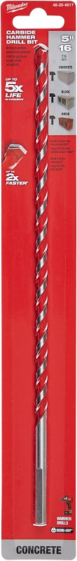 Milwaukee SHOCKWAVE Impact Duty 48-20-9017 Drill Bit, 5/16 in Dia, 12 in OAL, Wide Flute, 5/16 in Dia Shank