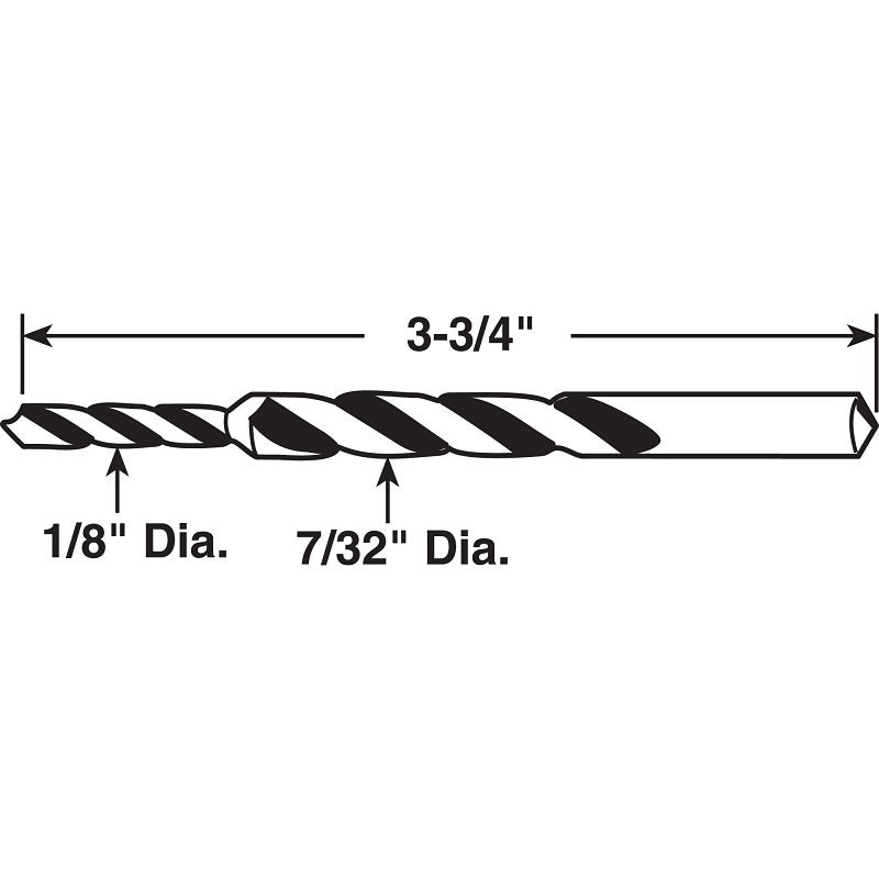 Prime-Line P 7922 Step Drill Bit, 1/8 to 7/32 in Dia, 3-3/4 in OAL