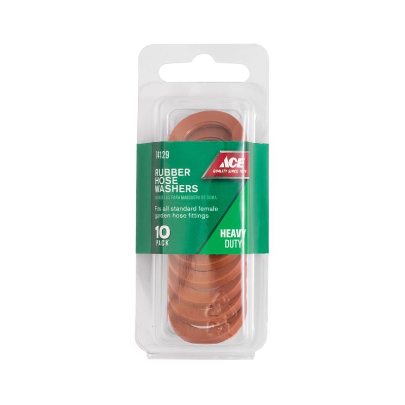 Ace 3/4 in. Rubber Non-Threaded Female Hose Washer, Pack of 12