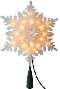 Hometown Holidays 36629 Snowflake Tree Topper, 9.25 in, Pack of 12