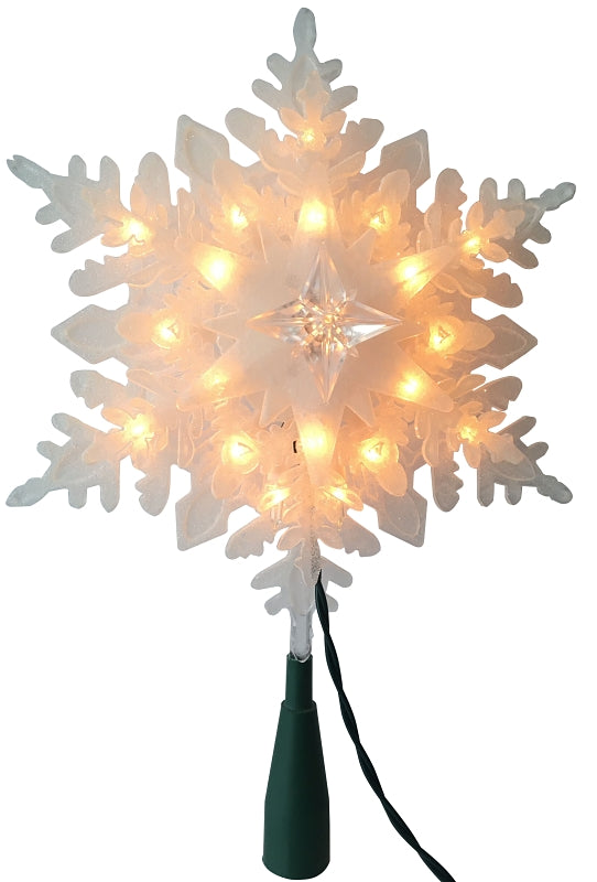 Hometown Holidays 36629 Snowflake Tree Topper, 9.25 in, Pack of 12