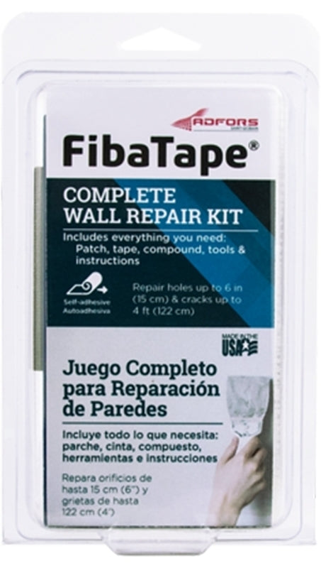 Adfors FDW9182-U Wall Repair Kit, 0.5 ft L x 6 in W Dimensions, White