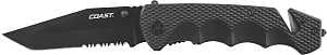 Coast DX330 Folding Knife, 8.1 in OAL, 3-1/4 in L Blade, 7Cr17 Stainless Steel Blade