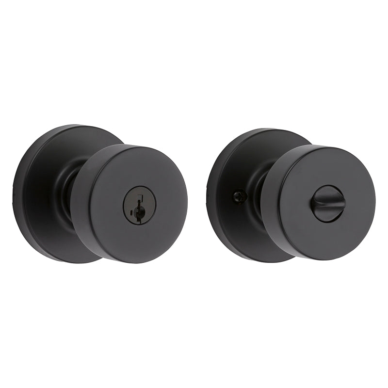 Kwikset Signature Series 740PSK RDT 514 SMT Entry Knob Set, Knob Handle, Matte, Zinc, KW1, SC1 Keyway, Residential