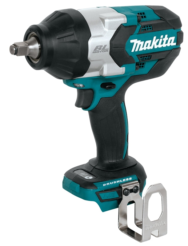 Makita XWT08Z Impact Wrench, Tool Only, 18 V, 5 Ah, 1/2 in Drive, Square Drive, 0 to 2200 ipm, 0 to 1800 rpm Speed