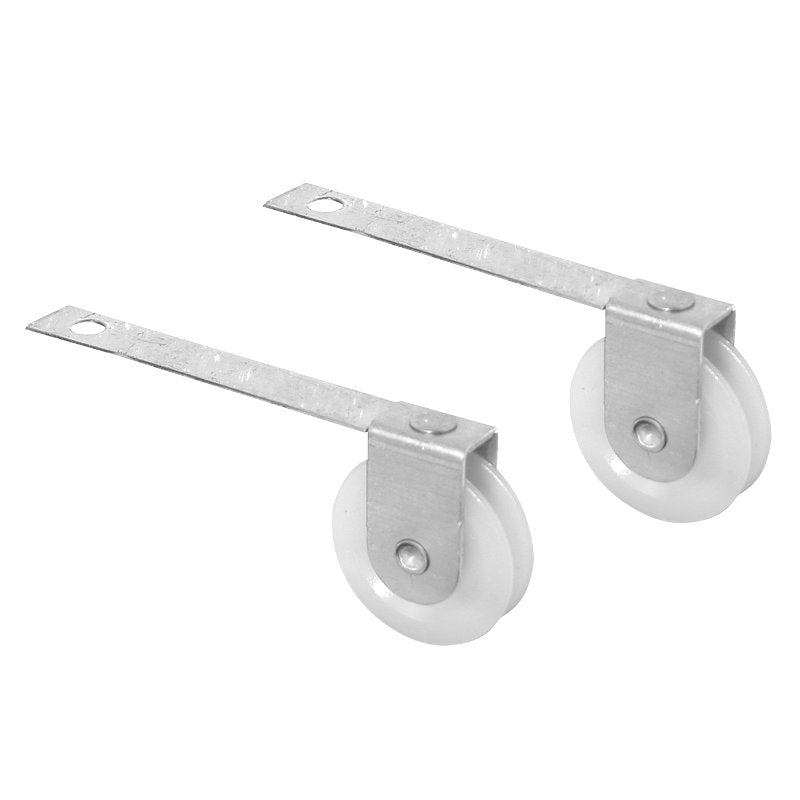Prime-Line B 521 Roller Assembly, 1 in Dia Roller, 1/4 in W Roller, Plastic/Steel, 2-Roller