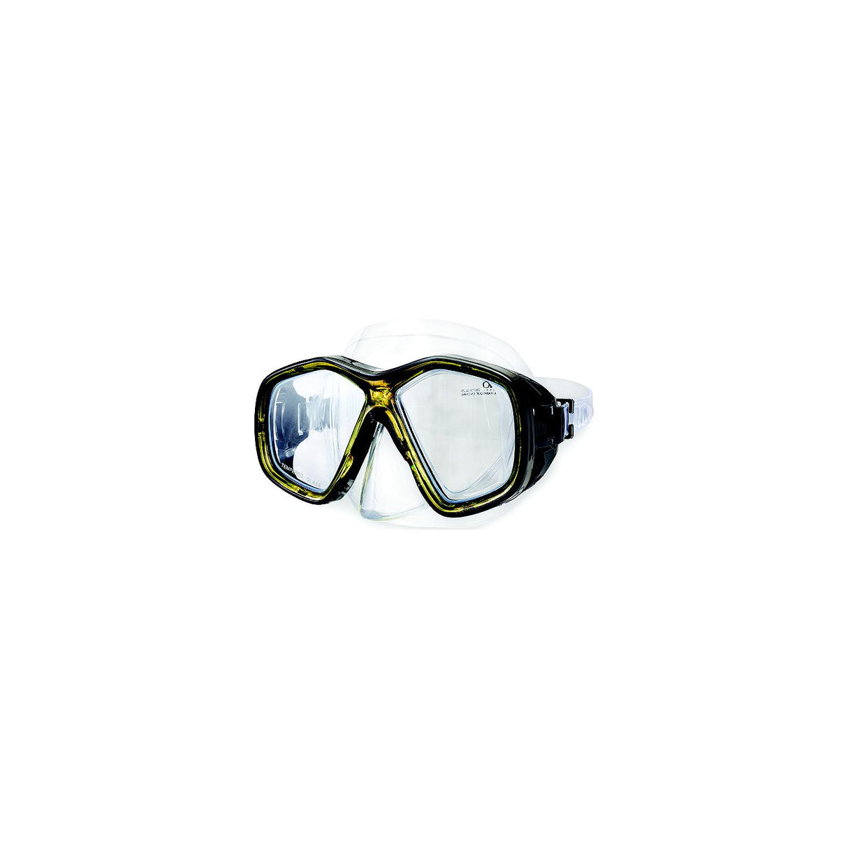 Aqua Pro DPM15873S4 Makena Dive Mask, Yellow/Black