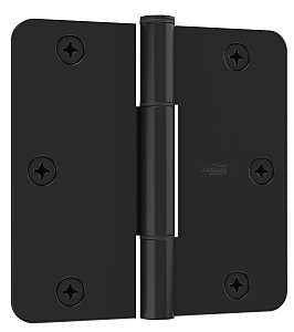 National Hardware N830-446 Door Hinge, 3-1/2 in H Door Leaf, 3/32 in Thick Door Leaf, 3-1/2 in H Frame Leaf, Steel