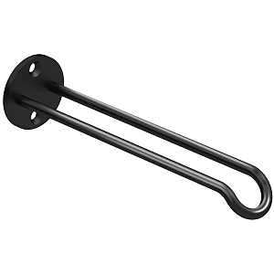 National Hardware N275-520 Plant Hanger Wall Base, 7 in L, 1-25/32 in H, Steel, Black, Screw, Wall